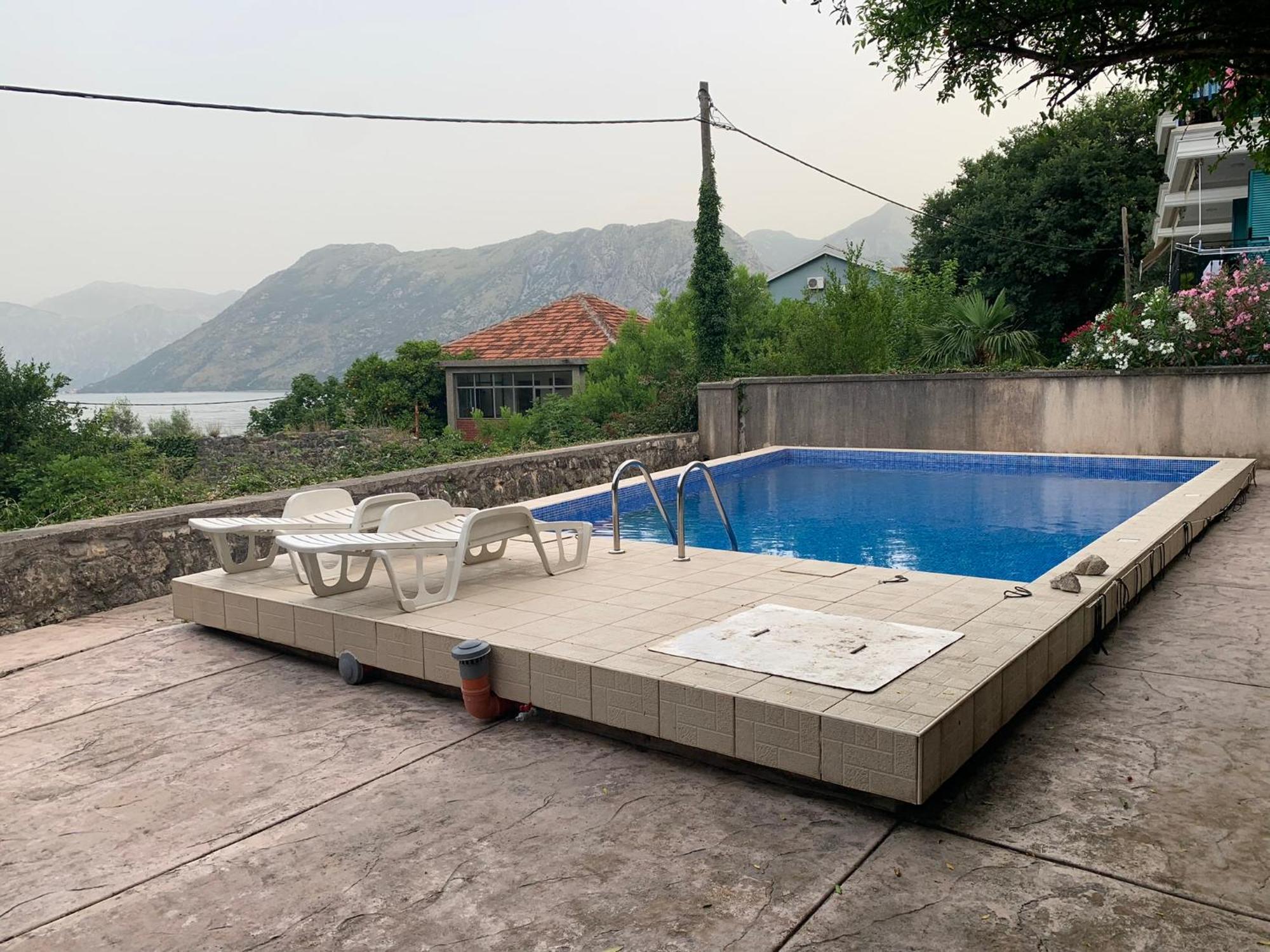 Apartment With Swimmingpool, Seaview And Large Terrace, 1St Floor, Min 2 Persons Dobrota Ngoại thất bức ảnh