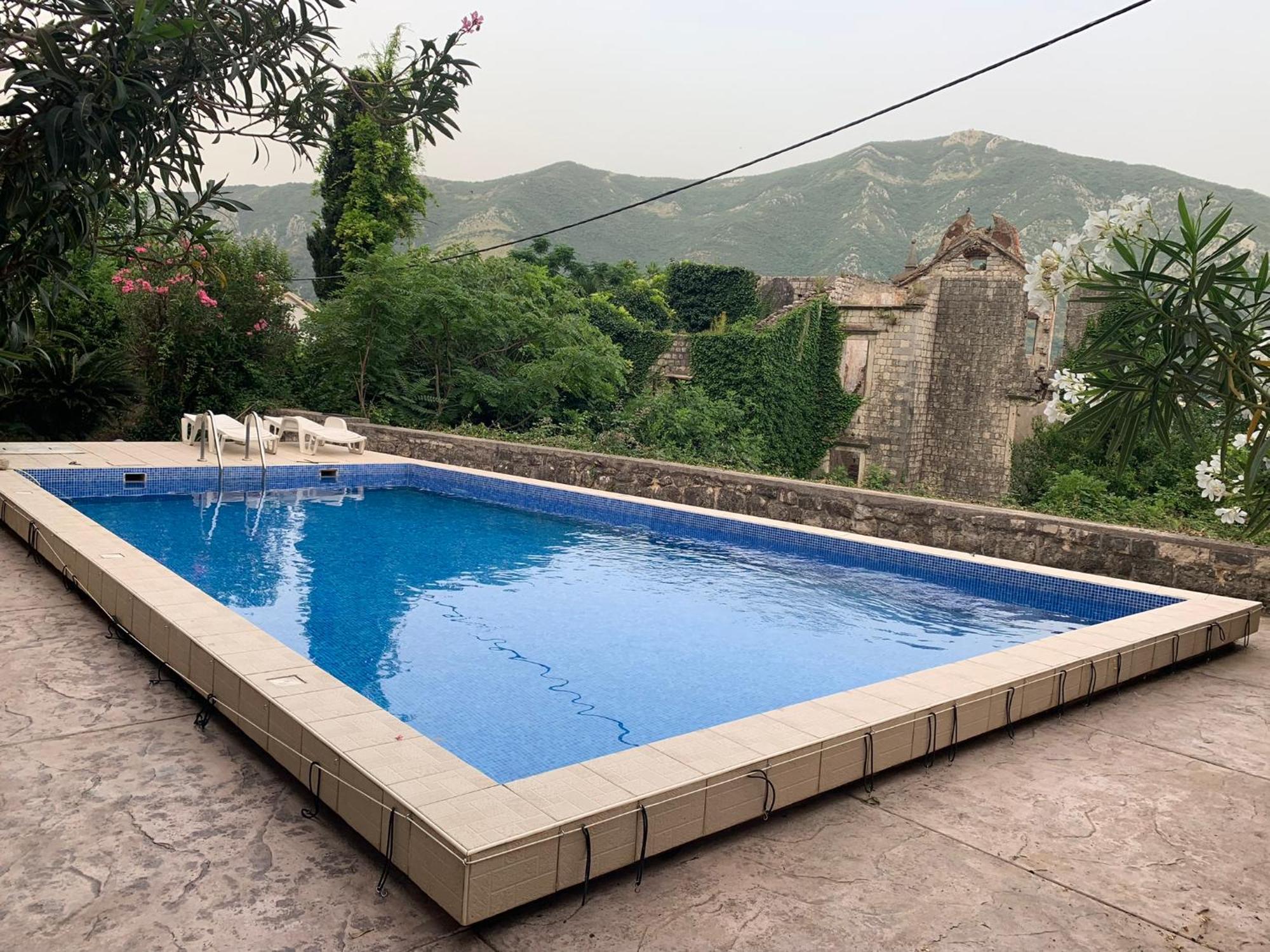 Apartment With Swimmingpool, Seaview And Large Terrace, 1St Floor, Min 2 Persons Dobrota Ngoại thất bức ảnh